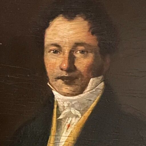 Ecole française du xixème siècle, portrait de jeune homme.
