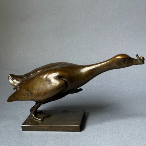 Bronze artdeco ''le pas de l’oie'' Édouard-marcel sandoz (susse frères)