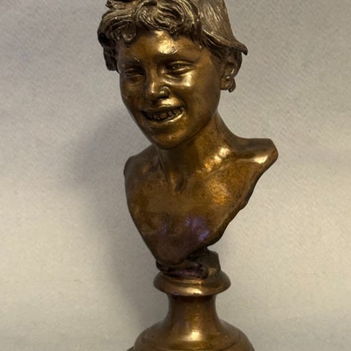 Buste en bronze de jeune napolitain V. Gémito