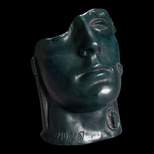 Sculpture - igor mitoraj “centurion ii” - visage en bronze