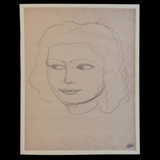 Portrait de femme  - andré derain - dessin - art déco