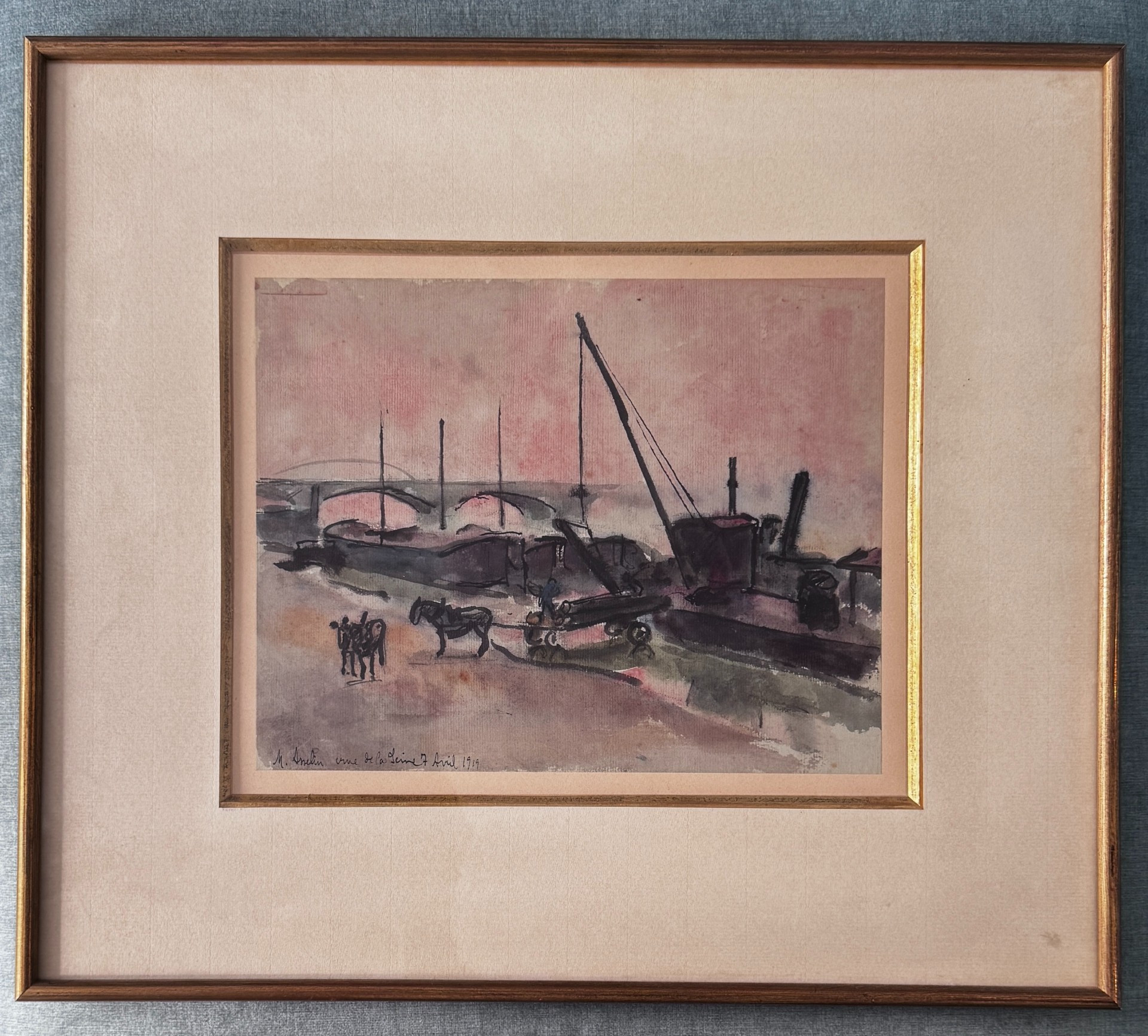 Maurice asselin - aquarelle - vue de paris – Image 2
