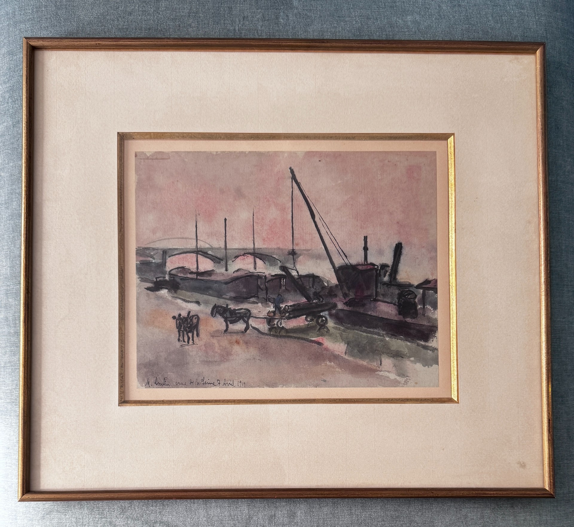 Maurice asselin - aquarelle - vue de paris – Image 6