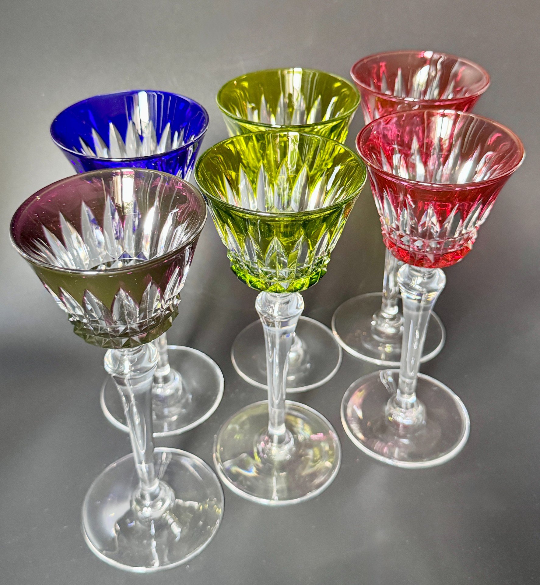 Service baccarat - 6 verres à vin roemers - piccadilly – Image 2